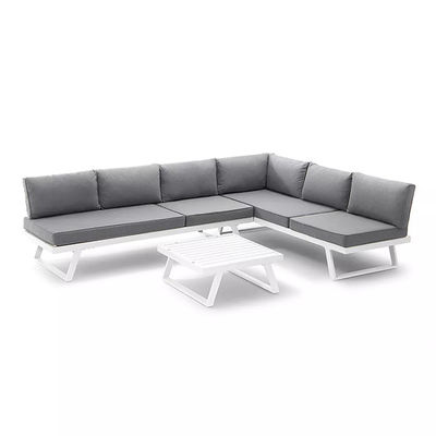 Modern Aluminum Frame Patio Furniture Sun Lounger for Garden Sofa Sectional Lounge Set