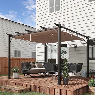 Transform Your Backyard into a Relaxing Retreat with AJUNION Aluminum Patio Pergola