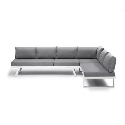 Garden Set AJUNION Aluminum Frame Outdoor Furniture Lounge Set Modular Sectional Sofa