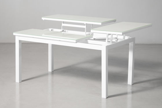 Modern Design Style Aluminum Patio Furniture Set with Adjustable Table and Dining Set