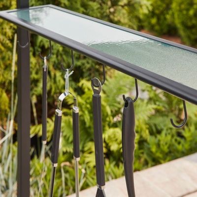 Outdoor Patio Grill Gazebo Tent AJUNION 5x8 Double Tiered BBQ Canopy with Steel Frame