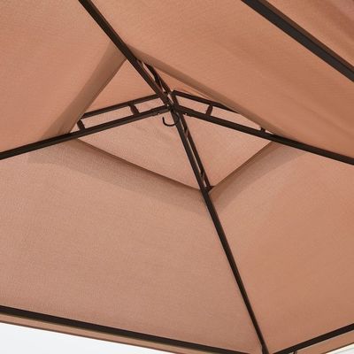 Outdoor Patio Grill Gazebo Tent AJUNION 5x8 Double Tiered BBQ Canopy with Steel Frame