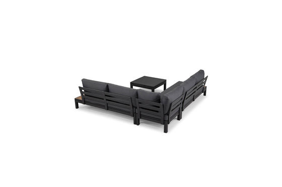 Y Mail Packing AJUNION Modern Luxury Garden Furniture L Shape Sectional Lounge Set