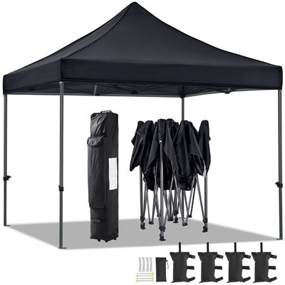 Outdoor Beach Sunshade Gazebo Tent D300 x W300 x H341cm Pop Up Canopy with Sand Bag