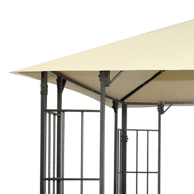Polyester Fabric D300 x W300 x H280cm Grill Gazebo Replacement Canopy for Patio Shelter