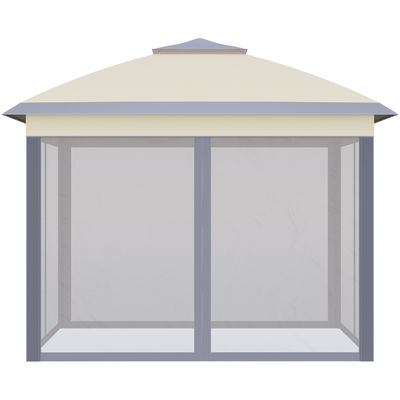 Rot Proof L330 x W330 x H288cm AJUNION Garden Gazebo Outdoor Canopy Shade Pop Up Tent