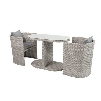 Small Space Solution Outdoor Bistro Set with W67 x D57 x H74cm Chair Size and Mail Packing