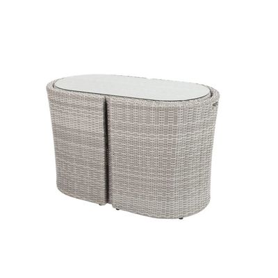 Small Space Solution Outdoor Bistro Set with W67 x D57 x H74cm Chair Size and Mail Packing