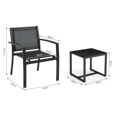Minimalist Design Style AJUNION 2 Seating Outdoor Furniture for Garden and Balcony
