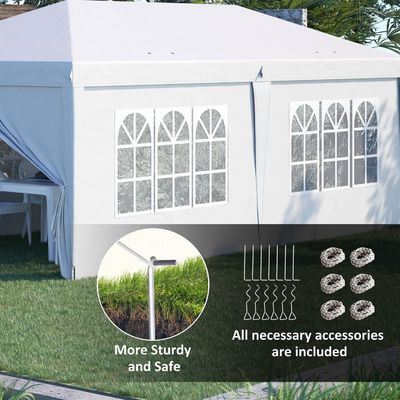AJUNION Customized Size Outdoor Party Tent Pop Up Gazebo Tent with High Density Fabric