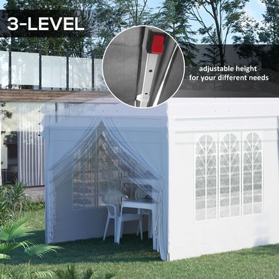 AJUNION Customized Size Outdoor Party Tent Pop Up Gazebo Tent with High Density Fabric