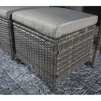 Leisure Outdoor AJUNION 9 Seating PE Rattan Garden Dining Furniture Set with Cushions
