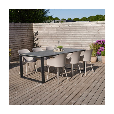 Specific Garden Set AJUNION 6 Seating Dining Table Set for Outdoor Dining and Leisure
