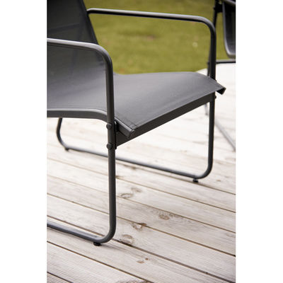 Metal Furniture Patio Set for Backyard Garden AJUNION 4 Seater Conversation Lounge Set