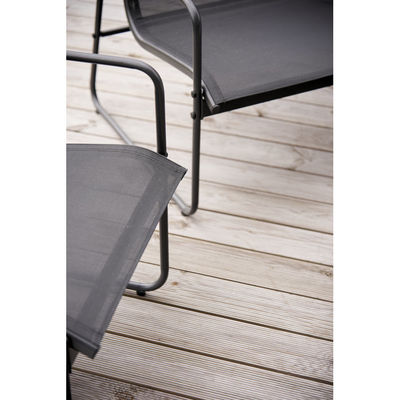 Metal Furniture Patio Set for Backyard Garden AJUNION 4 Seater Conversation Lounge Set