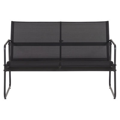 Metal Furniture Patio Set for Backyard Garden AJUNION 4 Seater Conversation Lounge Set