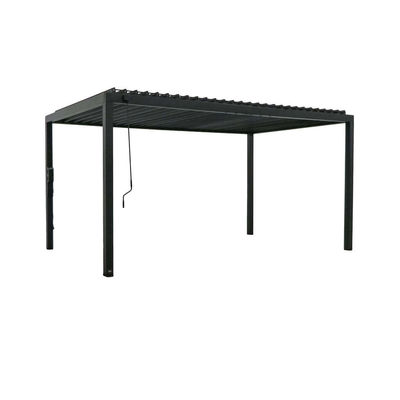 Steel Frame AJUNION 16X10 Metal Pergola for Louvered Roof Garden Outdoor Bioclimatic