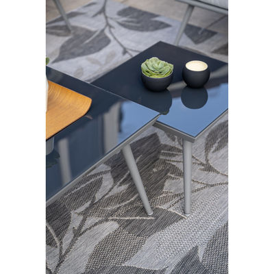 Aluminum Frame Garden Furniture Lounge Set with Coffee Table Size L60 x D60 x H39cm