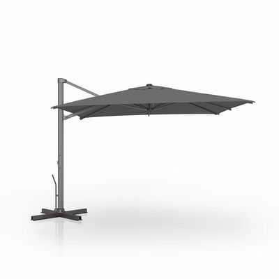 AJUNION 10ft Aluminum Luxury Patio Umbrella Auto Tilt Waterproof Parasol for Outdoor