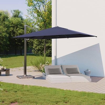 AJUNION 10ft Aluminum Luxury Patio Umbrella Auto Tilt Waterproof Parasol for Outdoor