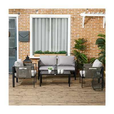 Outdoor Furniture Lounge Set AJUNION Aluminum Patio Furniture Set Specific Garden Set