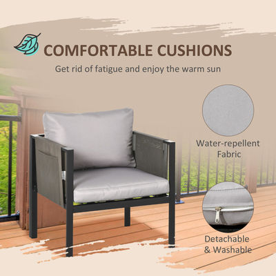 Outdoor Furniture Lounge Set AJUNION Aluminum Patio Furniture Set Specific Garden Set