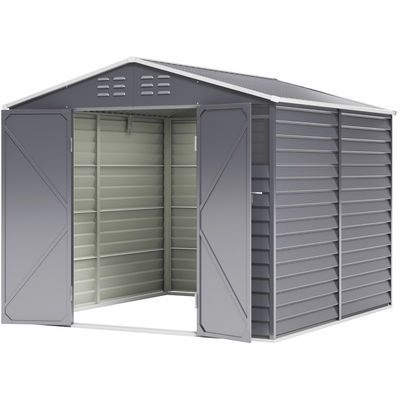 43kg AJUNION Metal Garden House Storage Building Shed Waterproof and Durable Solution
