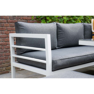 Aluminum Outdoor Dining Table Garden Furniture Set with Bench by AJUNION