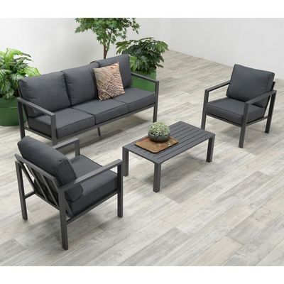 5 Seater Outdoor Furniture Set Made of Aluminum for Modern Outdoor Living