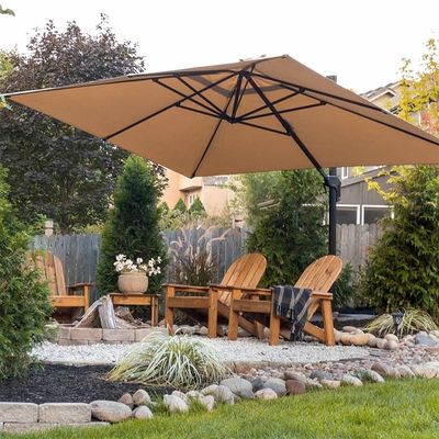 Modern Design Style 1-Tier Cantilever Umbrella for Garden Sun Shade and Protection