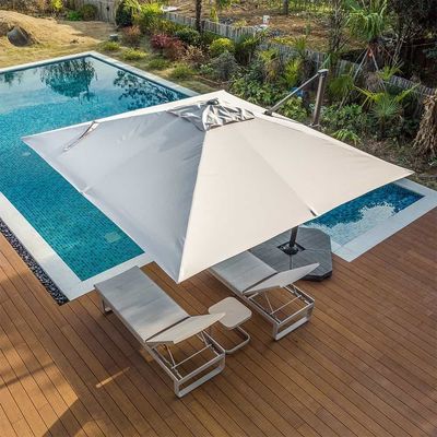 Modern Design Style 1-Tier Cantilever Umbrella for Garden Sun Shade and Protection
