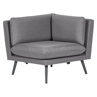 Modern Design Style Grey Cushion All Weather Fabric Sofa Set Furniture for Villa Garden