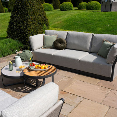 Modern Luxury Patio Furniture Fabric Sofa Garden Set for Villa Garden Modern Style