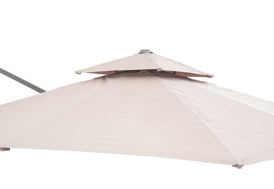 Double Top Patio Umbrella Garden Parasol Waterproof Canopy AJUNION W300xD300xH260cm