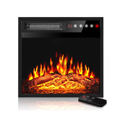18 Inch Electric Fireplace Wall Mounted with Adjustable Thermostat and Remote Control