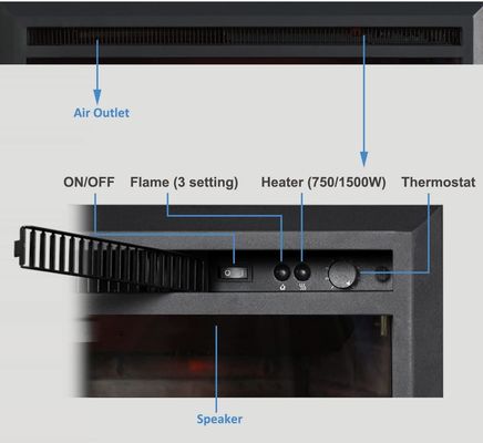 Experience the Warmth and Ambiance of AJUNION Modern 33inch Electric Fireplace Heater