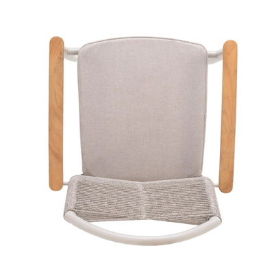 Enjoy Al Fresco Meals with AJUNION Luxury Aluminum Garden Set and Rope Weave Armchair