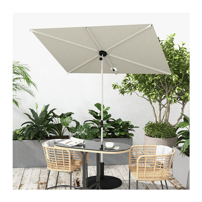 Modern Design Rectangle Balcony Sun Shade Umbrella with Waterproof Canopy by AJUNION