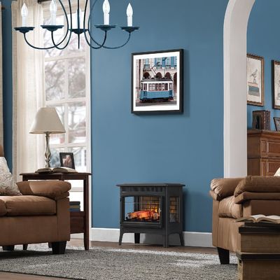 1000 Square Feet Heating Area Electric Fireplace with 3D Flame and Eco-friendly Design