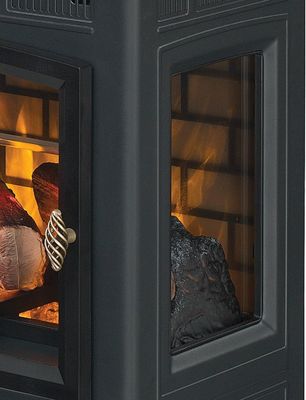 1000 Square Feet Heating Area Electric Fireplace with 3D Flame and Eco-friendly Design