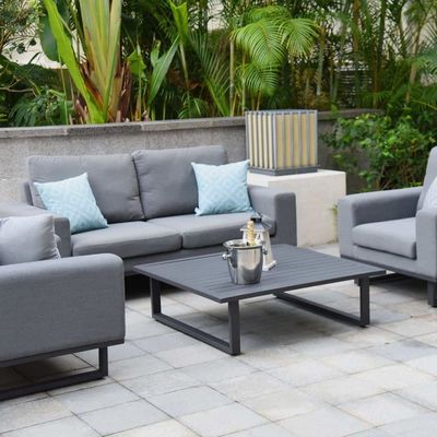 Elevate Your Garden with AJUNION All Weather Fabric Outdoor Furniture Sofa Lounge Set
