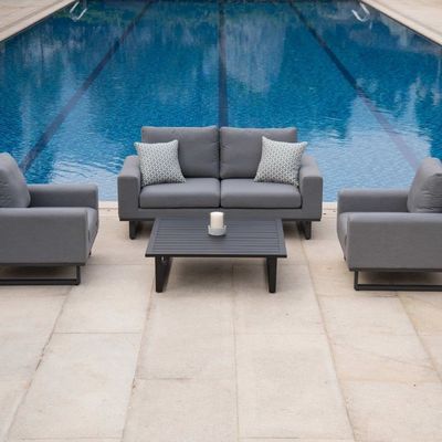 Elevate Your Garden with AJUNION All Weather Fabric Outdoor Furniture Sofa Lounge Set