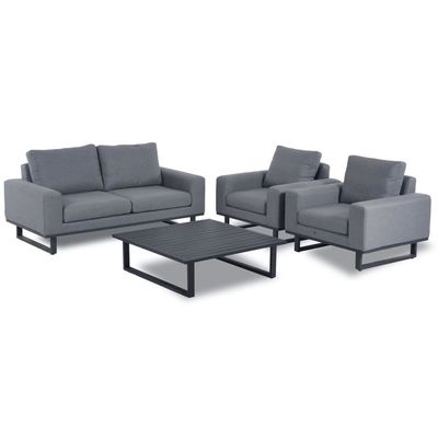Elevate Your Garden with AJUNION All Weather Fabric Outdoor Furniture Sofa Lounge Set