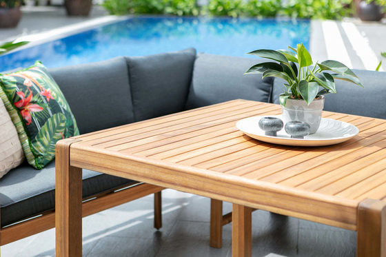 Outdoor Dining Set featuring Solid Wood Corner Sofa and 3 Seater Bench for Relaxing Meals