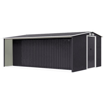 Rodent Proof AJUNION Outdoor Garden House with Firewood Storage W329xD313xH178cm