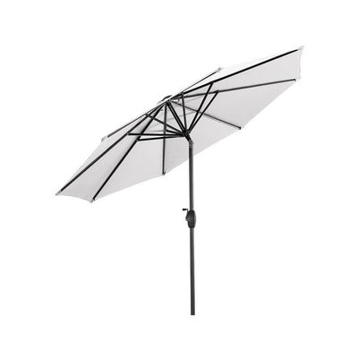 Waterproof AJUNION 9ft Outdoor Offset Umbrella for Cafe and Patio in Modern Style