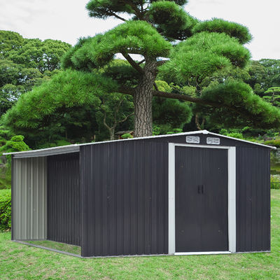 Rodent Proof AJUNION Outdoor Garden House with Firewood Storage W329xD313xH178cm