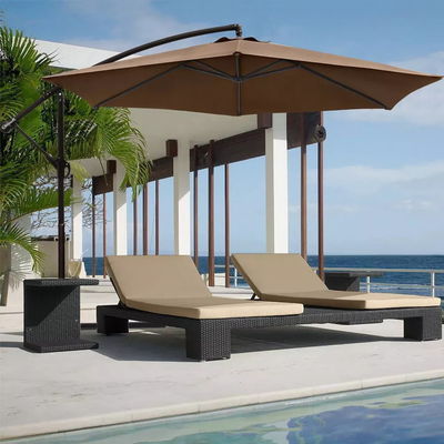 Patio Umbrella 10FT Steel Frame Waterproof Sun Shade Parasol for Outdoor Hanging Offset