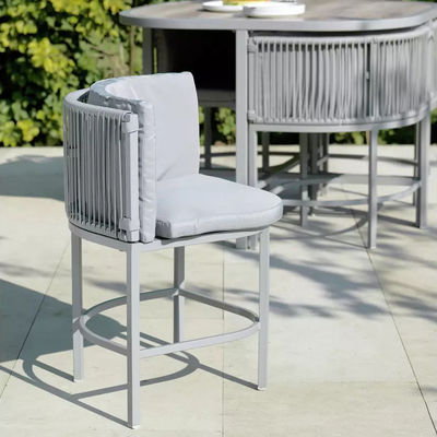 Maximize Your Outdoor Space with this Space Saving Rattan Weave and Steel Dining Set