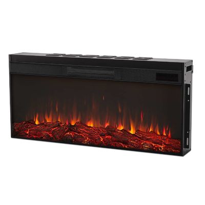 Electric Fireplace TV Stand with Adjustable Thermostat and NO App-Controlled by AJUNION